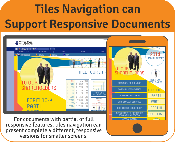 Tiles Navigation can Support Responsive Documents