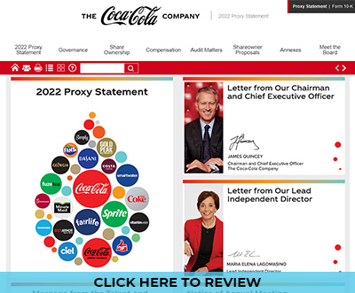 The Coca-Cola Company Proxy Statement